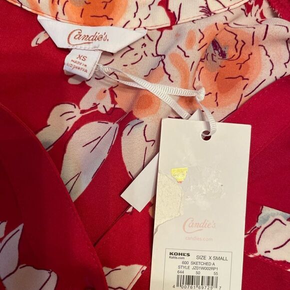 CANDIE’S BEAUTIFUL,FUN & unique Roll tab shirt size XS - Picture 8 of 8